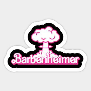 Barbenheimer Oppenheimer Barbie Fanmade Sticker